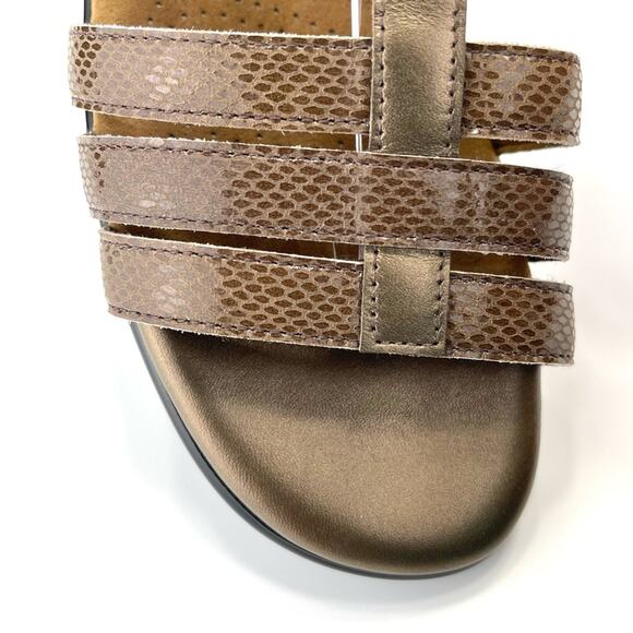 SAS Comfort Sandal Size 9 N Tripad Brown Leather Adjustable Strap Cushioned - Picture 9 of 14